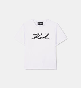 تيشيرت بشعار مزيّن بالترتر