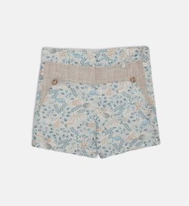 شورت دينيس مطبوع للبنات