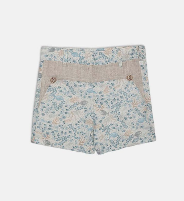 شورت دينيس مطبوع للبنات