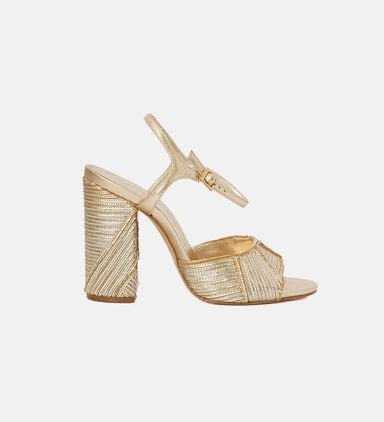 Lupita Platinum Gold Sandals