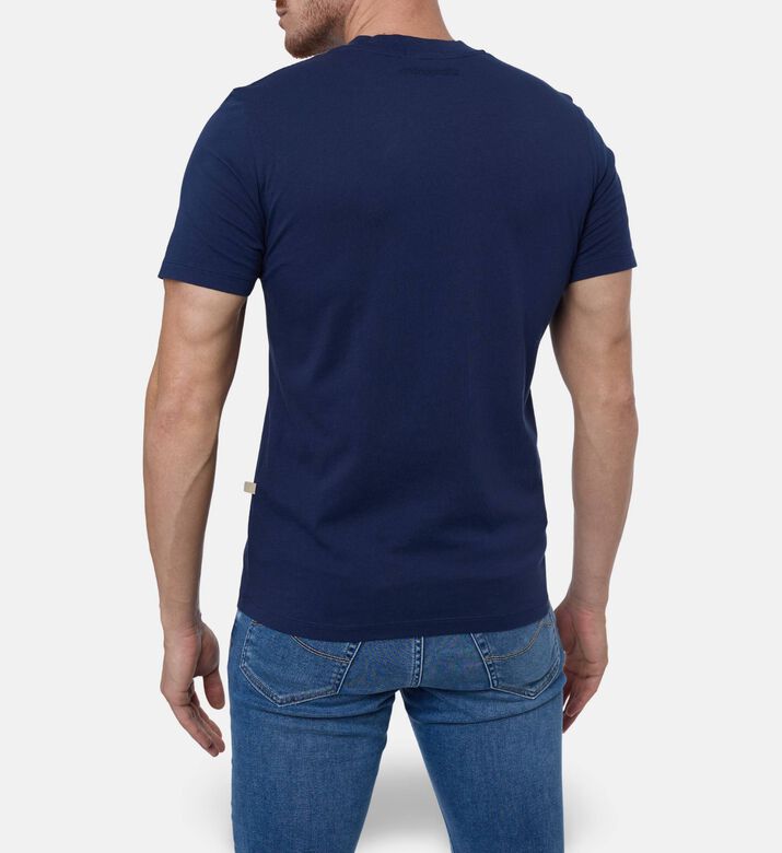 Jacob Cohen Embroidered Crewneck T-shirt, Dark-blue, S, Model View