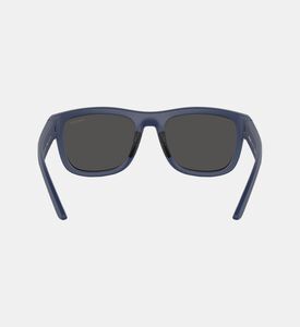 نظارة مستطيلة بإطار معدني وعدسات داكنة 56