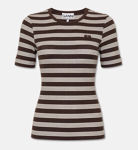 Ganni Striped Sleeveless Top, Packshot View