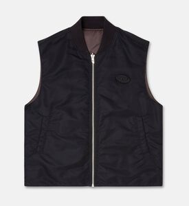 Diesel Side Pockets Ribbed Bomber Vest, Packshot View