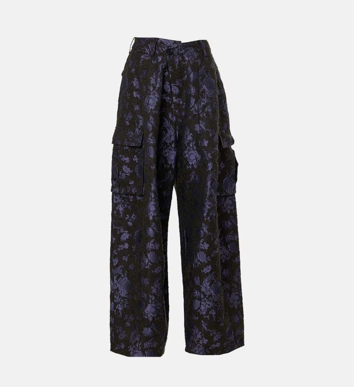 Dawei Floral Jacquard Cargo Pants, Packshot View Dawei Floral Jacquard Cargo Pants, Packshot View
