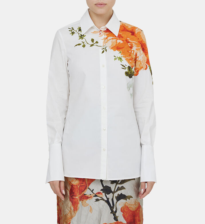 Floral Printed Button-up Shirt Floral Printed Button-up Shirt