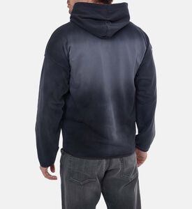 سويت شيرت بغطاء رأس وشعار مطرز