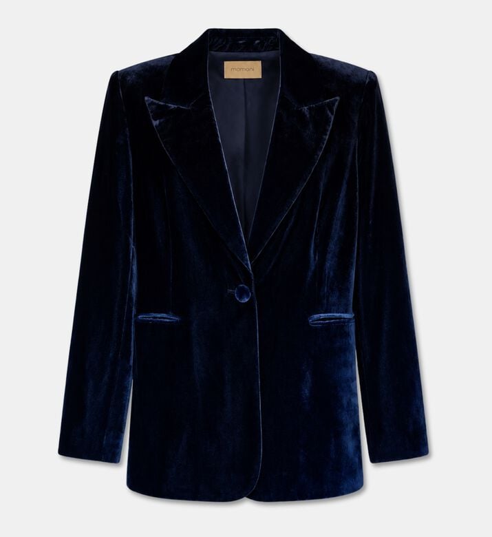 Momoni Liv Velvet Single-breasted Jacket, Packshot View