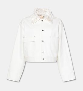 Plan C Cotton Long-sleeve Jacket, Off-white, 40, Packshot View