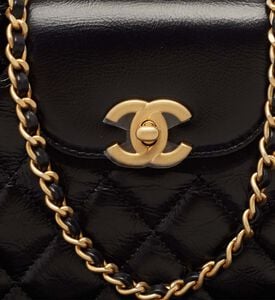 Chanel Black Quilted Leather Mini Kelly Bag Preowned Chanel Black Quilted Leather Mini Kelly Bag Preowned