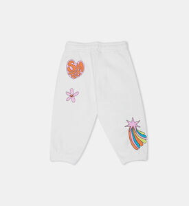 Drawstring Printed Cotton Joggers