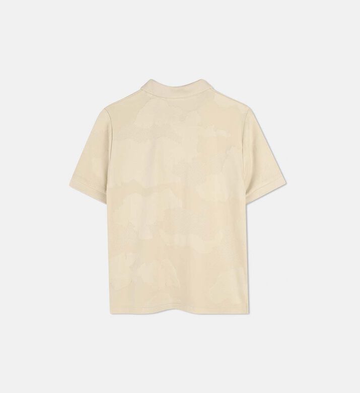 قميص بولو بمزيج قطن بقصّة عادية قميص بولو بمزيج قطن بقصّة عادية