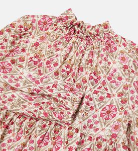 Kids Floral Printed Frilled Top Kids Floral Printed Frilled Top