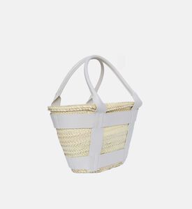 حقيبة يد ماكسي سانتوريني بجلد ناعم