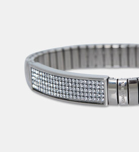 Nomination Stainless Steel Central Zirconia Stones Bar Bracelet, Packshot View