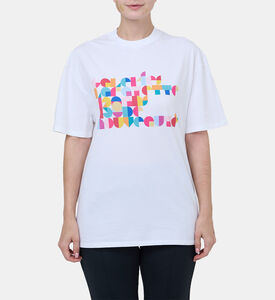 تيشيرت بياقة مستديرة بطبعة غرافيك