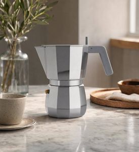 Alessi Flat Lid Coffee Maker- 10.5 X 18 Cm, Model View