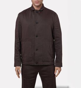 Corneliani Patch Pockets Straight-cut Overshirt, Model View