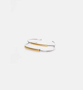 Simple Silver Gold-plated Bracelet