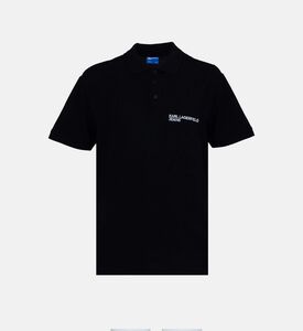 قميص بولو بطبعة شعار كلاسيكية