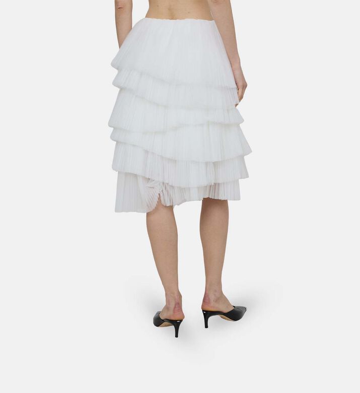 تنورة بطبقات تول