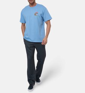 Les Deux Ts Cole Table, Blue, L, Model View