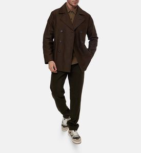 Vince Peached Double-breasted Closure Coat, Model View