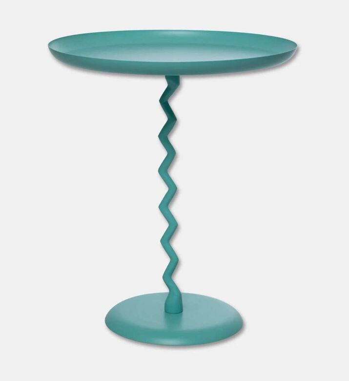 Leitmotiv Zig-zag Monochrome Side Table, Blue, Packshot View