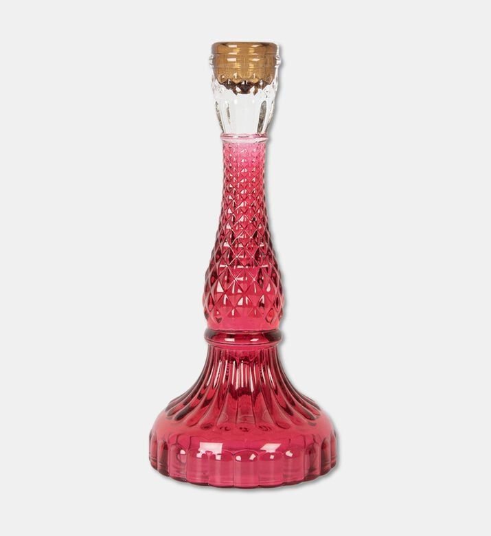 Clayre & Eef Candlestick, Red, 10x22-cm, Packshot View