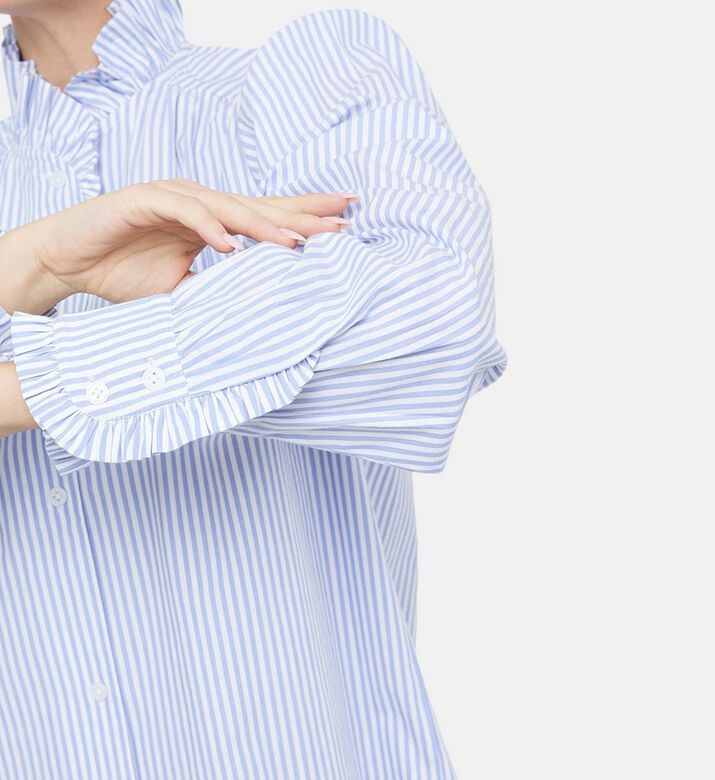 قميص بيبي بحار قطن مقلم