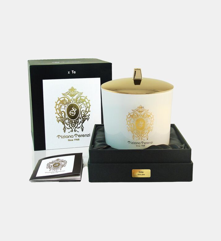 Tiziana Terenzi Kirke White Glass Candle, Packshot View