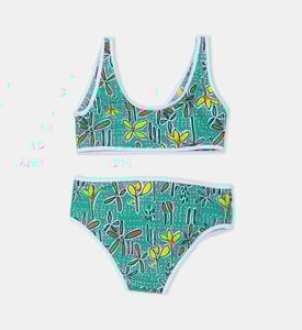 Girl Floral-print 2-piece Bikini Girl Floral-print 2-piece Bikini