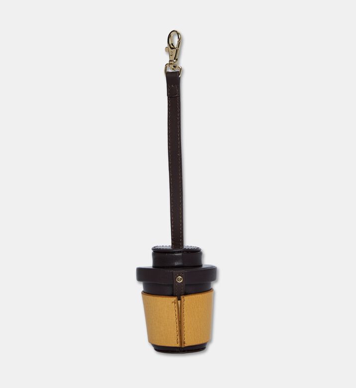 Manc Leather Coffee Cup Bag Charm, Packshot View