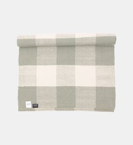 Home Deco and More Bodos Cotton Checked Kitchen Rug, Green, 70x140-cm, Packshot View