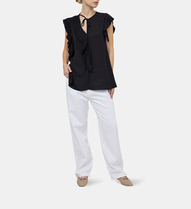 Denim Bull Fringed Trousers