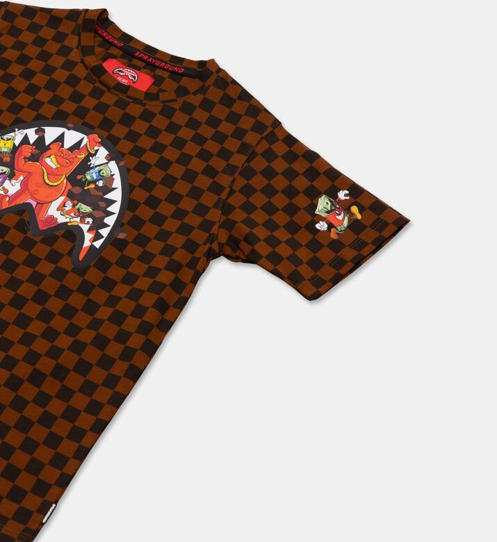 Sprayground Checkered Graphic Short-sleeve T-shirt, Packshot View