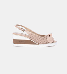 Calfskin Slingback Wedge Sandal