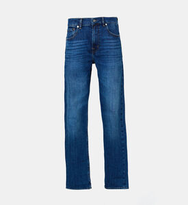 بنطال جينز بخمسة جيوب بقصة عادية