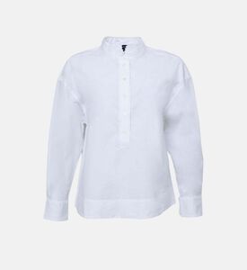 Poeme Embroidered Cotton Poplin Shirt