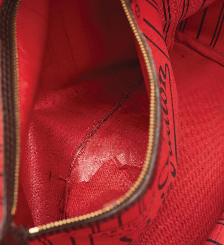 Louis Vuitton Preowned Louis Vuitton Damier Ebene Canvas Neverfull Bag, Packshot View