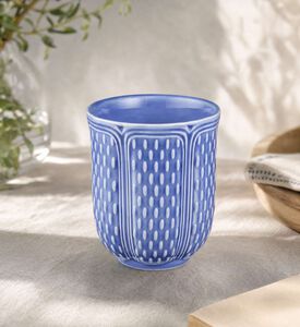 Gien Ciel Embossed Tea Cup, Model View