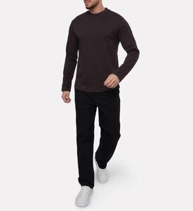 Karl Lagerfeld Logo Sleeve Patch Curved Hem T-shirt, Model View