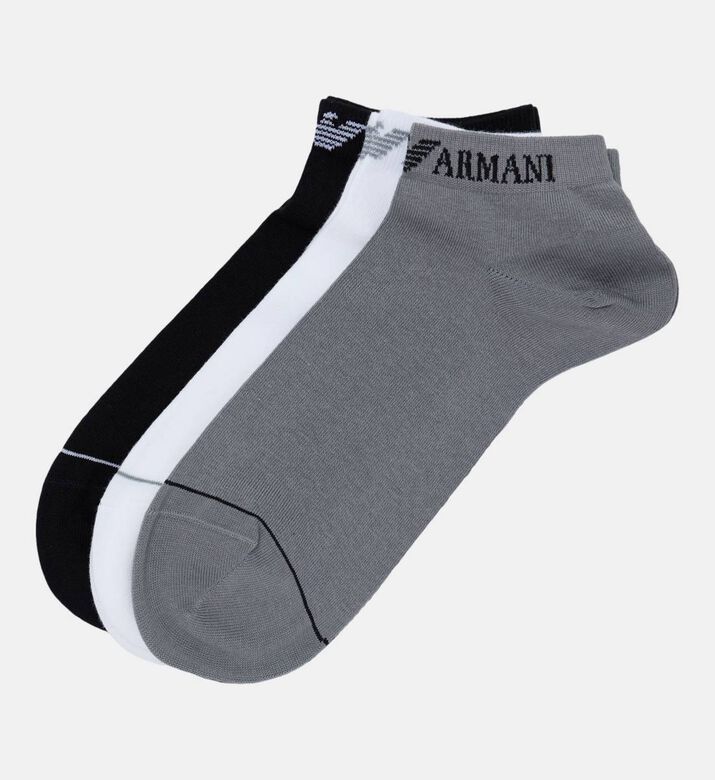 Logo-embroidery Elastic Band Socks