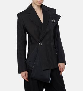 Martan Siebe Asymmetrical Blazer, Model View
