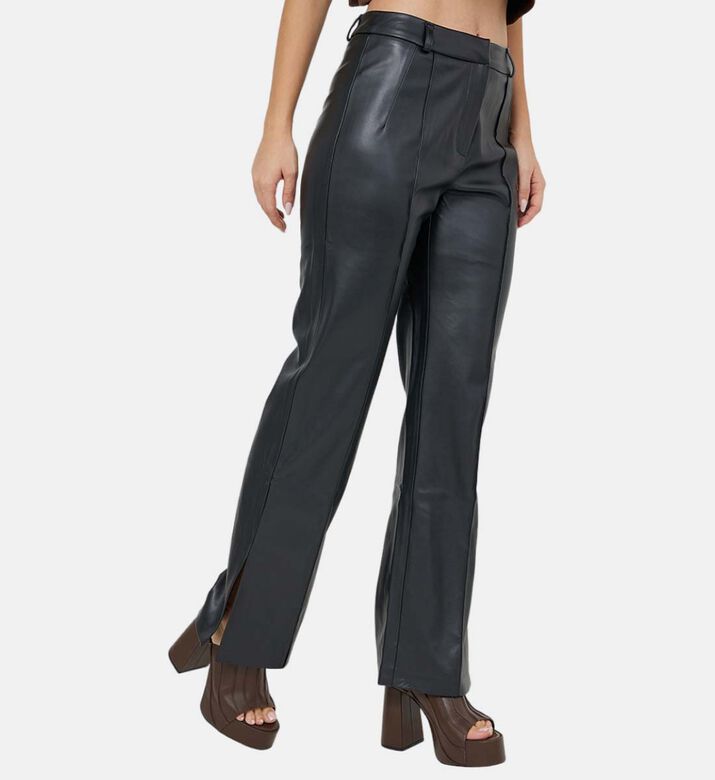 بنطال جلدي نباتي شاهق