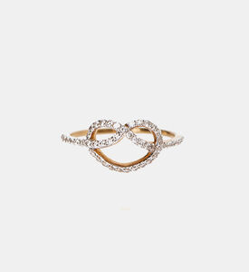 Gold Rhinestones Heart Ring Gold Rhinestones Heart Ring