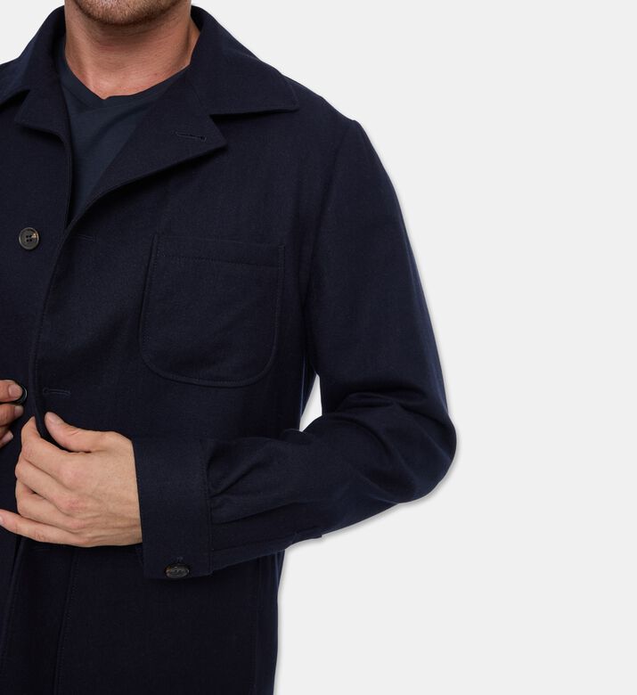 Corneliani Button Closure Long-sleeve Jacket, Model View