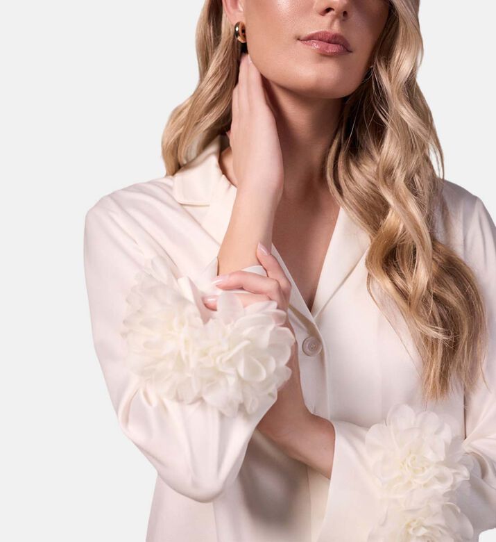 Rya Sweetie Buttoned Pajama Set, Model View