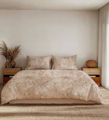 Floral Cotton Satin Bed Set