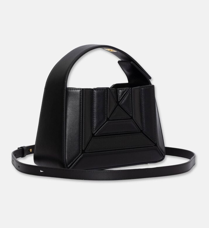 Mlouye Sera Mia Leather Handbag, Black, Packshot View